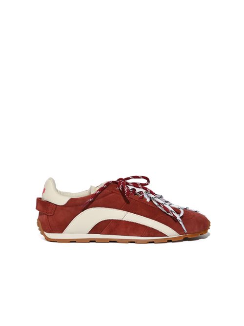 Sneakers DC-642 in suede con doppi lacci Bordeaux e Panna DSQUARED2 | SNM0485 14170001M4171